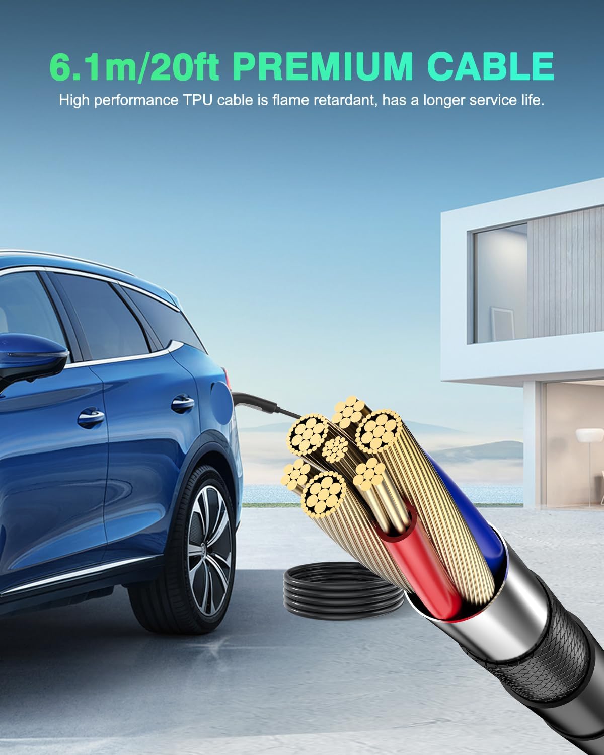 EVDANCE CEE Portable EV Charger – Single Phase Type 2, 32A / 7.36kW