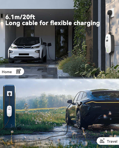 EVDANCE UK 3-Pin Portable EV Charger – Single Phase Type 2, 10A / 2.3kW | Basic