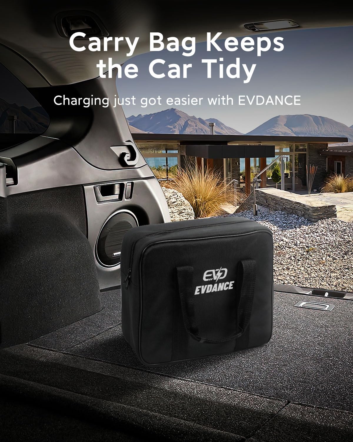 EVDANCE UK 3-Pin Portable EV Charger – Single Phase Type 2, 10A / 2.3kW | Advanced